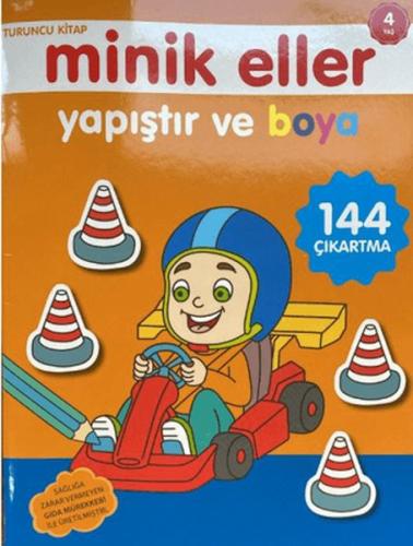 Minik Eller Yapıştır Ve Boya - Turuncu Kitap