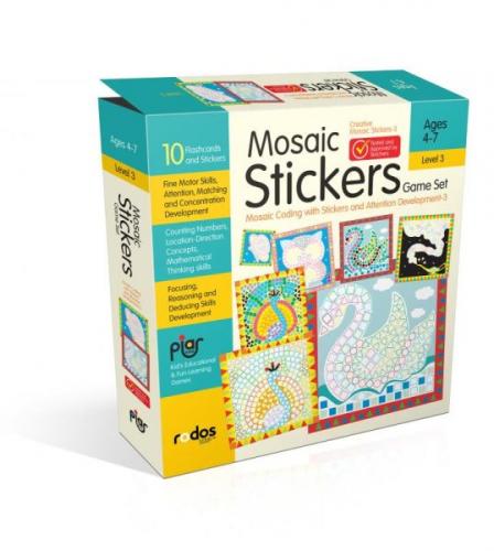 Mosaic Stickers Game Set - Mosaic Coding with Stickers and Attention D