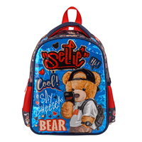 MUGGLE MU-3823 COOL BEAR ANA OKUL ÇANTASI *EK KAMPANYA* (tek ürün gönderilecektir, fotoğraf temsilidir)