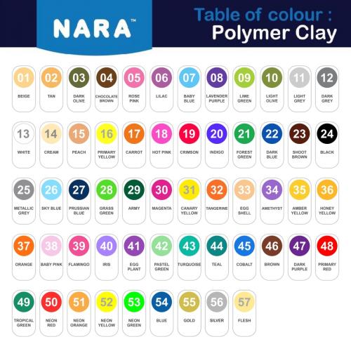 NARA POLYMER KİL 55 GR CARROT