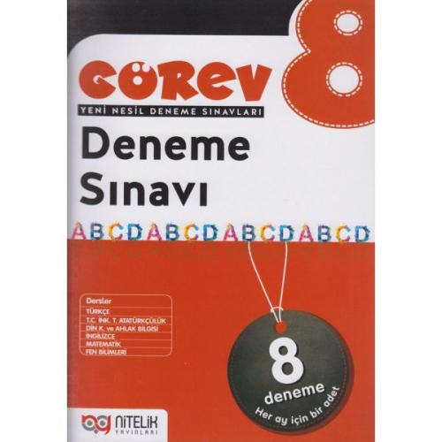 NİTELİK 8.SINIF GÖREV 8'Lİ DENEME