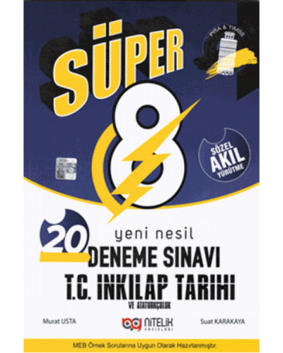 NİTELİK 8.SINIF İNKİLAP TARİHİ VE ATATÜRKÇÜLÜK SÜPER DENEME