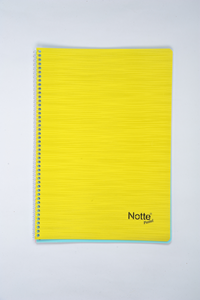 NOTTE SPRALLİ PLASTİK KAPAK A4 PASTEL DEFTER 80 YAPRAK KARELİ .... (tek ürün gönderilecektir, fotoğraf temsilidir)