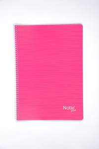NOTTE SPRALLİ PLASTİK KAPAK A5 TREND DEFTER 100 YAPRAK ÇİZGİLİ (tek ürün gönderilecektir, fotoğraf temsilidir)