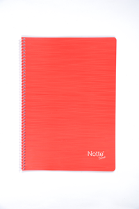 NOTTE SPRALLİ PLASTİK KAPAK A5 TREND DEFTER 60 YAPRAK KARELİ ... (tek ürün gönderilecektir, fotoğraf temsilidir)