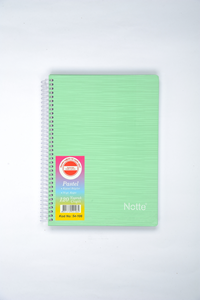 NOTTE SPRALLİ SERT KAPAK A4 PASTEL OKUL DEFTERİ 120 YAPRAK KARELİ ----