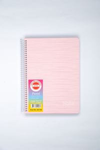 NOTTE SPRALLİ SERT KAPAK A4 PASTEL OKUL DEFTERİ 80 YAPRAK KARELİ ----