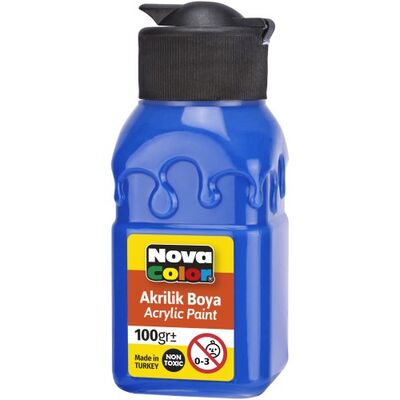 NOVA COLOR AKRİLİK BOYA 100 GR MAVİ