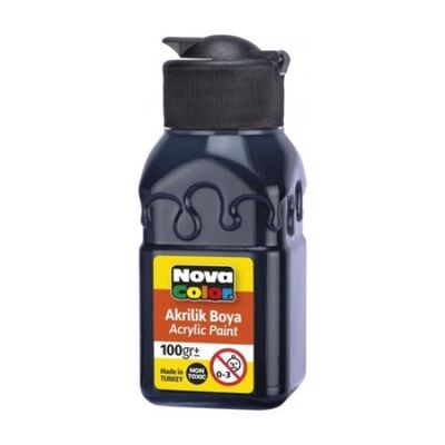NOVA COLOR AKRİLİK BOYA SİYAH 100 GR