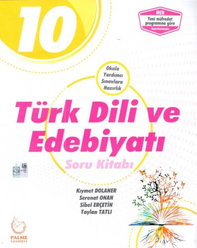 Palme 10. Sınıf Türk Dili ve Edebiyatı Soru Kitabı (Yeni)