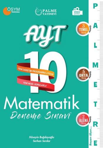 Palme 2021 AYT Matematik 10 Deneme Sınavı