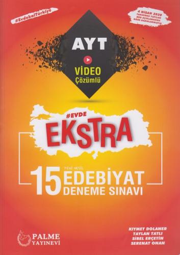 Palme Yayınları AYT Edebiyat Evde Ekstra 15 Deneme Sınavı