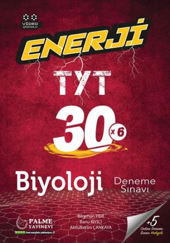 Palme Yayınları TYT Biyoloji Enerji 30 Deneme Sınavı