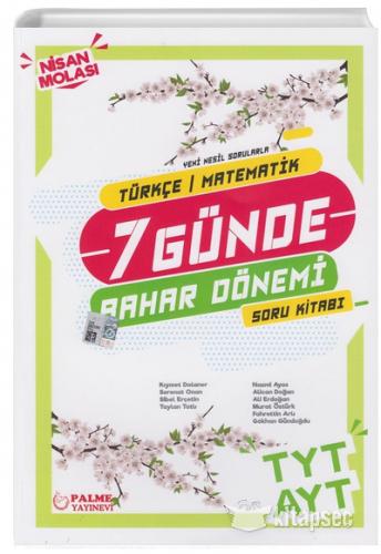 PALME YKS TYT AYT 7 GÜNDE BAHAR DÖNEMİ SORU BANKASI