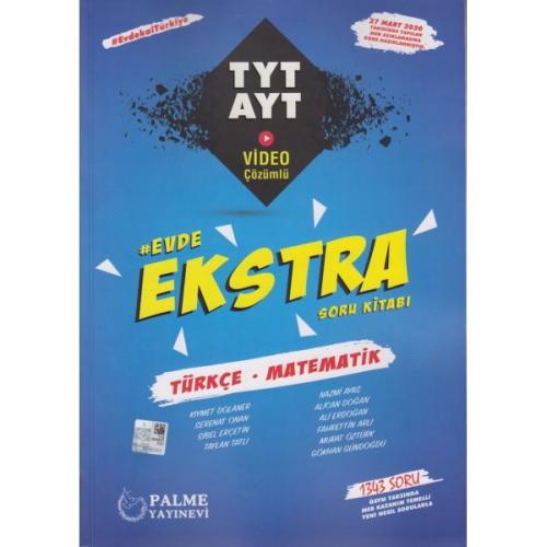 PALME YKS TYT AYT TÜRKÇE-MATEMATİK EVDE EKSTRA SORU BANKASI