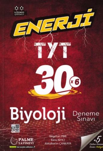 Palme Yayınları TYT Biyoloji Enerji 30 Deneme Sınavı