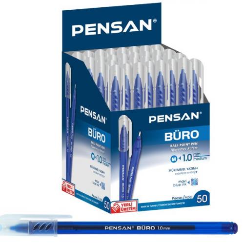 Pensan Tükenmez Kalem Büro 1 MM Mavi 50 Lİ 2270