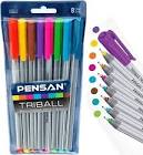 Pensan Tükenmez Kalem Triball 1.0 MM Bilye Uç Oranj 12 Lİ