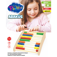 PLAY WOOD KUTUDA AHŞAP ABAKÜS (tek ürün gönderilecektir, fotoğraf temsilidir)