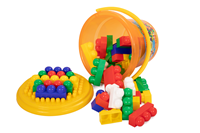 POLESIE/JUNIOR YAPI SETİ ( LEGO 57 PARÇA MAXİ KAPAK KOVALI ) *EK KAMPANYA* (tek ürün gönderilecektir, fotoğraf temsilidir)