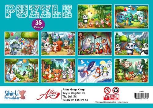 Puzzle 35 Parça 10 Çeşit 10'lu Paket