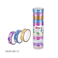 RED APPLE DEKORATİF DÜZİNELİK SİMLİ KAĞIT BANT ( 12 Lİ PAKET ) ---- *EK KAMPANYA* (tek ürün gönderilecektir, fotoğraf temsilidir)
