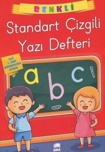 Renkli Standart Kare Çizgili Yazı Defteri A4 Ebat