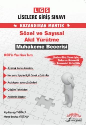 ROTA LGS SÖZEL VE SAYISAL AKIL YÜRÜTME MUHAKEMESİ BECERİSİ