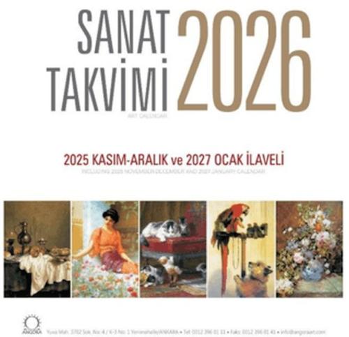 Sanat Takvimi 2026 Duvar Takvimi