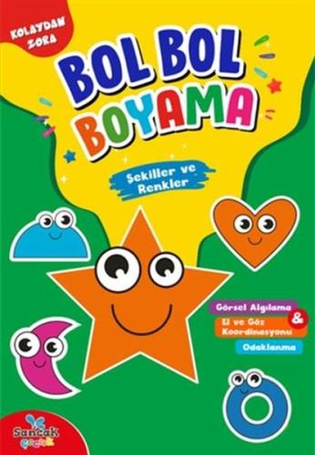 Şekiller ve Renkler - Kolaydan Zora Bol Bol Boyama Şekiller ve Renkler - Kolaydan Zora Bol Bol Boyama
