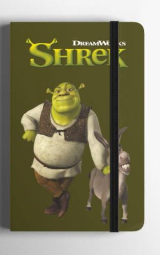 Sherek Sert Kapak Mini Defter Yeşil