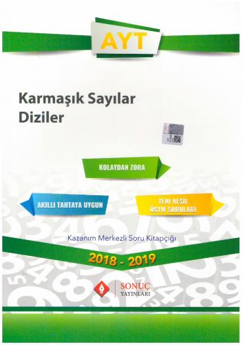 Sonuç AYT Karmaşık Sayılar Diziler Kazanım Merkezli Soru Kitapıçğı (Yeni)