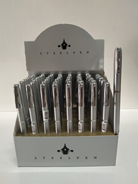 STEELPEN 3200 TÜKENMEZ KALEM KROM 48 Lİ STAND *EK KAMPANYA* (tek ürün gönderilecektir, fotoğraf temsilidir)