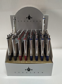 STEELPEN 330 VERSATİL KALEM 0.7 KLASİK RENKLER 48 Lİ STAND *EK KAMPANYA* (tek ürün gönderilecektir, fotoğraf temsilidir)