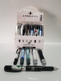 STEELPEN 4557 SKY SHORT SERİSİ DOLMA KALEM 24 LÜ STAND *EK KAMPANYA* (tek ürün gönderilecektir, fotoğraf temsilidir)