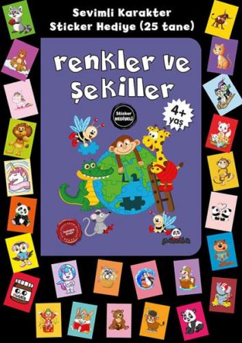 Stickerlı 4+ Yaş Renkler ve Şekiller