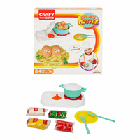 SUNMAN CRAFY HAMUR SET SEVİMLİ MUTFAK 4 RENKx 50gr 10 PARÇA (tek ürün gönderilecektir, fotoğraf temsilidir)