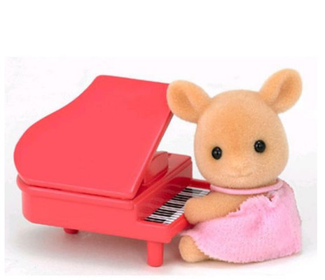 SYLVANIAN ESE5138 yDEER BABY W PIANO-6
