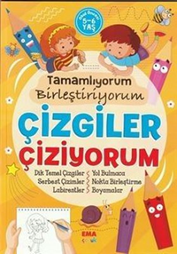 Tamamlıyorum Birleştiriyorum Çizgiler Çiziyorum 5 6 Yaş