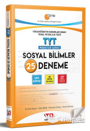 TANDEM TYT MARATON SERİSİ SOSYAL BİLİMLER 25apos;Lİ DENEME
