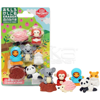 TAROS IWAKO PUZZLE ERASER ANIMALS IN FOREST BLİSTERLİ SİLGİ SETİ ----