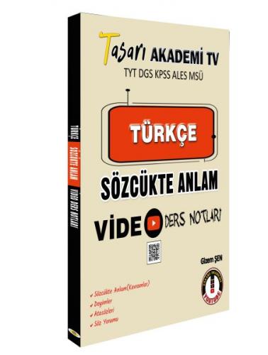 Tasarı DGS Türkçe Sözcükte Anlam Video Ders Notları