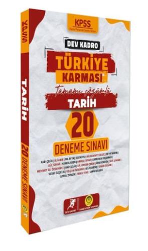 Tasarı Yayınları KPSS Tarih Dev Kadro Türkiye Karması 20 Deneme