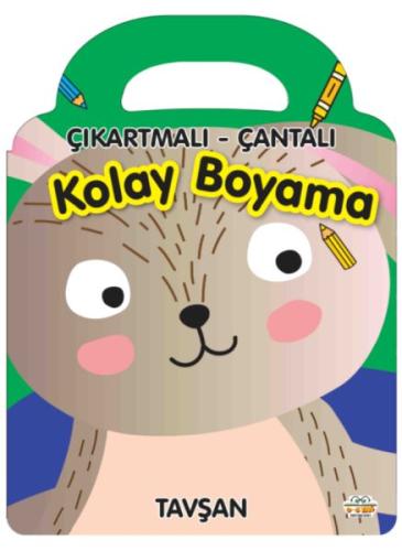 Tavşan - Çıkartmalı-Çantalı Kolay Boyama