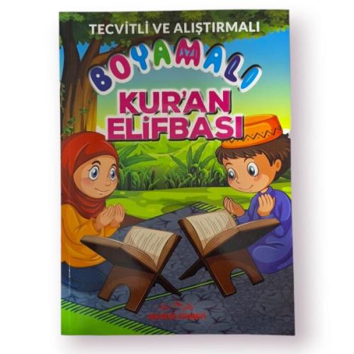 Tecvitli ve Alıştırmalı Boyamalı Kur'an Elifbası
