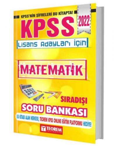 Teorem 2022 KPSS Matematik Sıradışı Soru Bankası