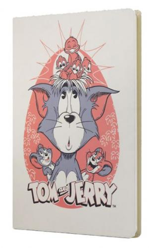 Tom And Jerry Sert Kapak Butik Defter Krem