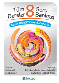 TUDEM/ BİLGİ KÜPÜ- TÜM DERSLER 8 SORU BANKASI ( SINAVA HAZIRLIK TEST K
