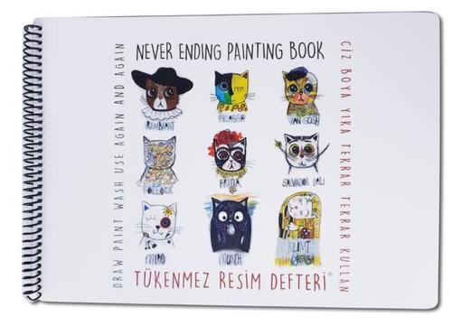 Tükenmez Resim Defteri Ressam Kediler 25x35 cm Tükenmez Resim Defteri Ressam Kediler 25x35 cm