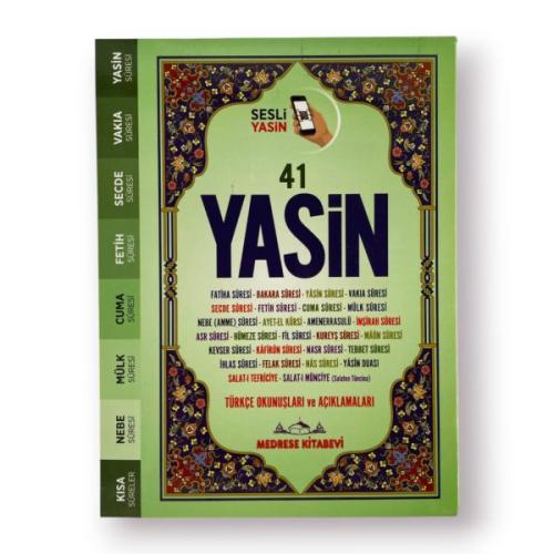 Türkçe Okunuşlu ve Mealli, Sesli 41Yasin-i Şerif (Çanta Boy)